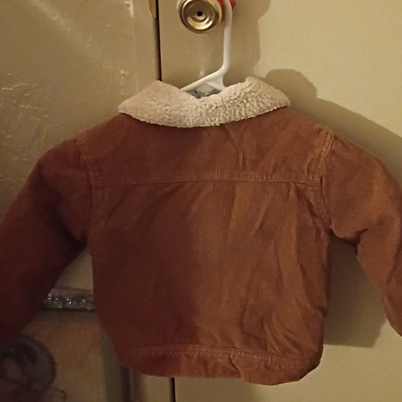 Toughskins Kids Corduroy Jacket with Sherpa Collar - Tan - Picture 3 of 4